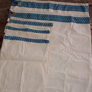 5 Tori Burch Cotton Blue Dust Bags
